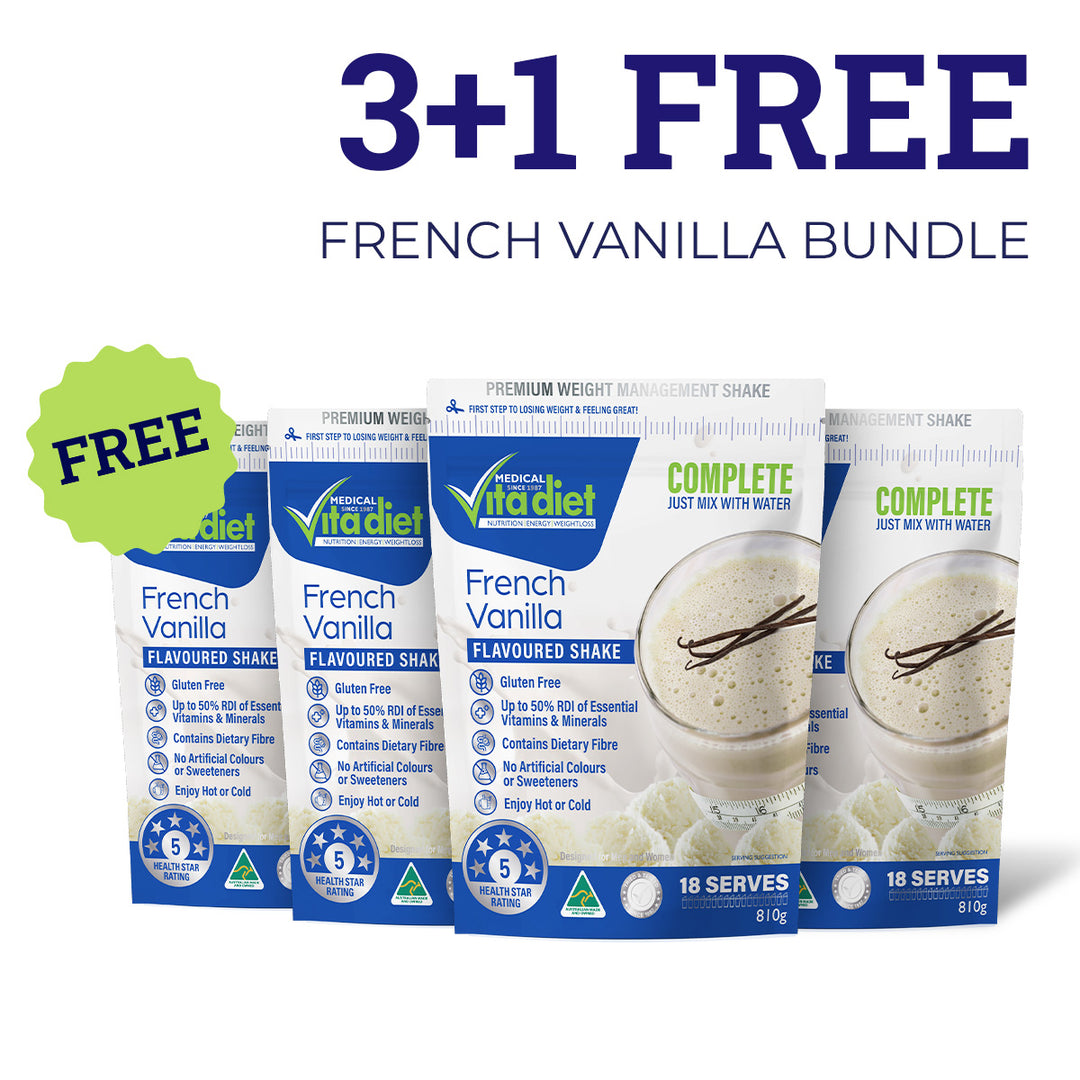 3+1 FREE French Vanilla Shake Bundle