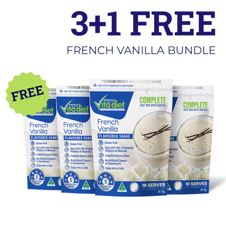 3+1 FREE French Vanilla Shake Bundle