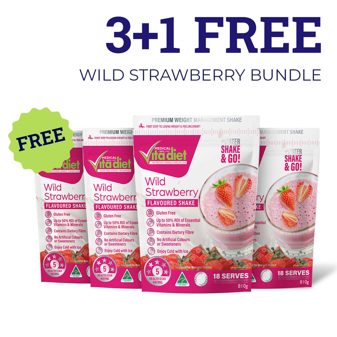 3+1 FREE Wild Strawberry Shake Bundle